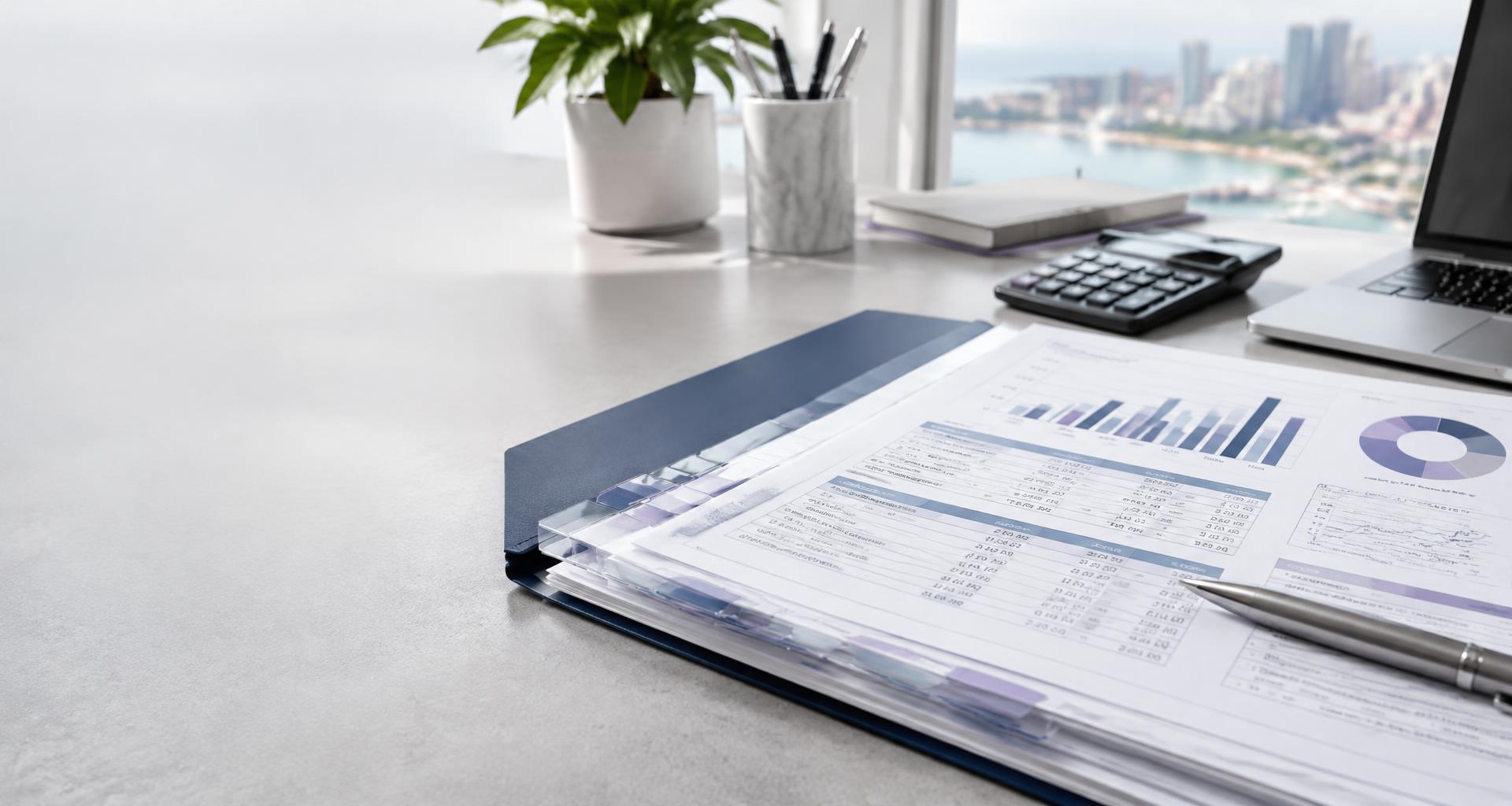 Documentos organizados para acompanhamento fiscal
